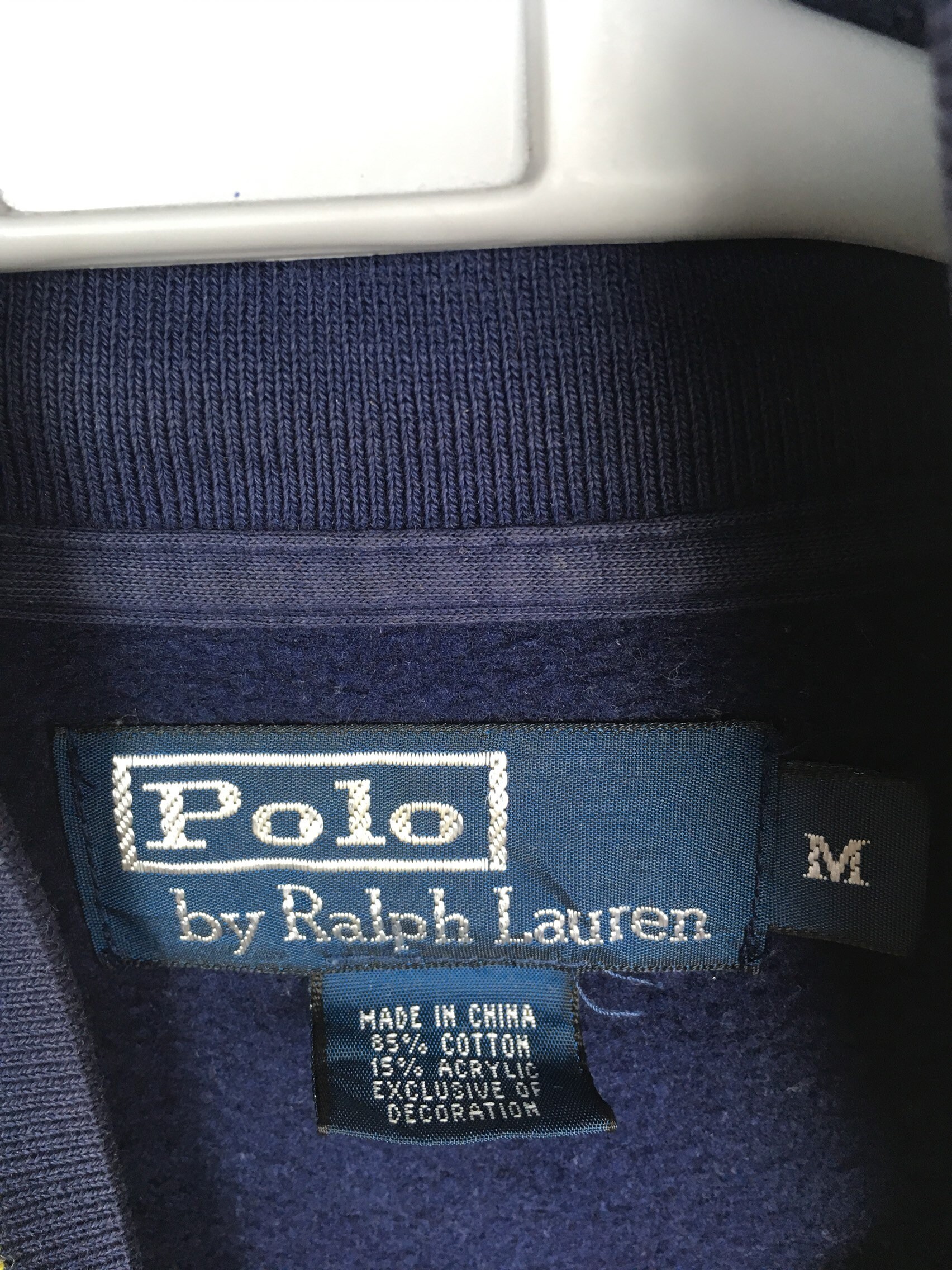 90s Polo by Ralph Lauren Zipper Sweatshirt Small Logo Blue - Etsy