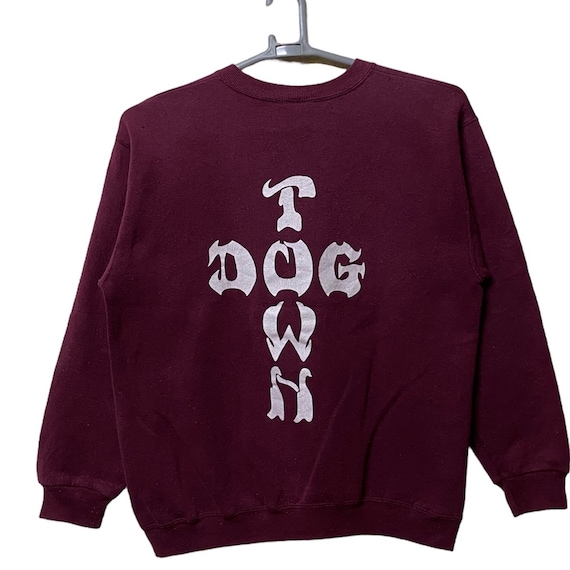 Vintage 90s Dog Town Skateboard Pullover Sweatshirt Medium Size 