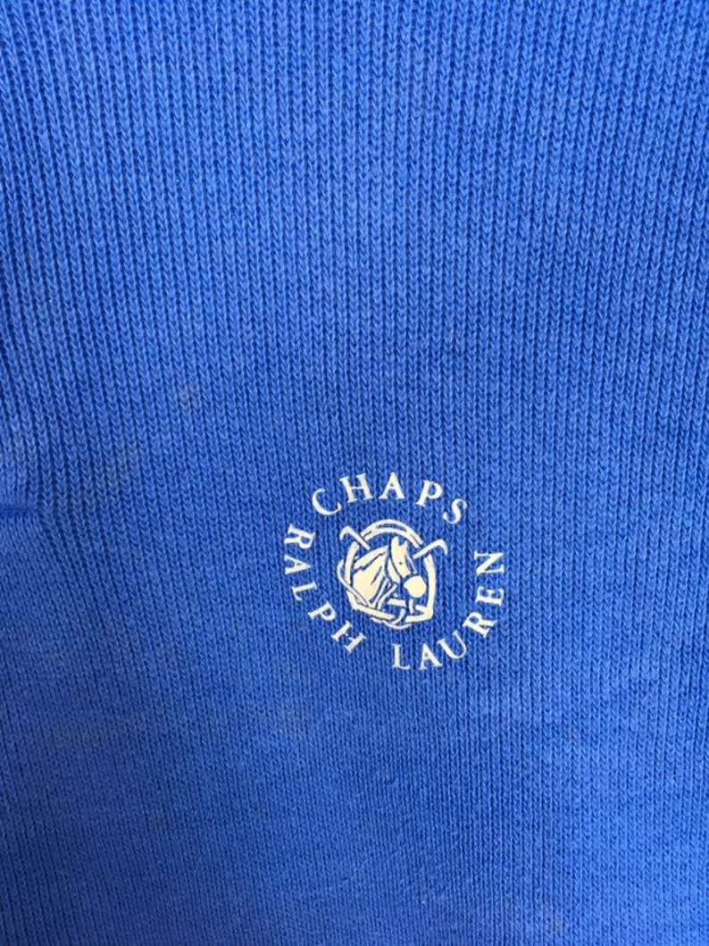 Vintage Chaps Ralph Lauren Embroidery big logo Sweatshirt M | Etsy