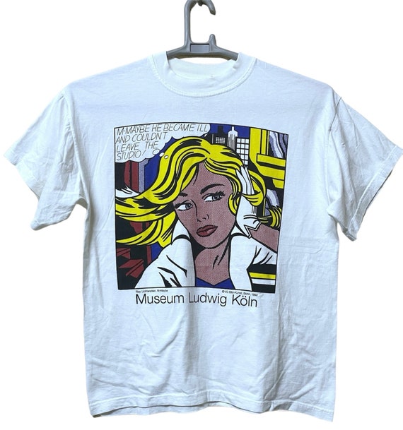 Vintage 1992 Roy Lichtenstein Museum Ludwig Koln Pop Art Punk T 