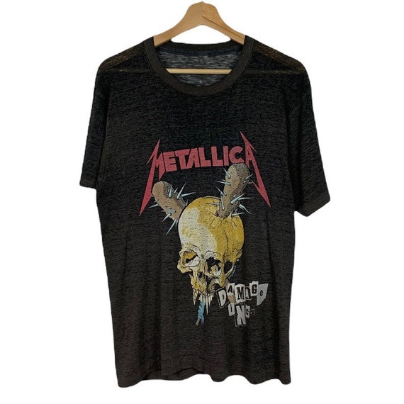 Metallica t shirt etsy online