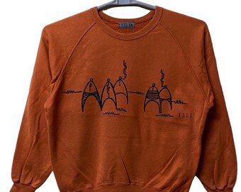 Vintage ELLE Paris women sweatshirts Medium size