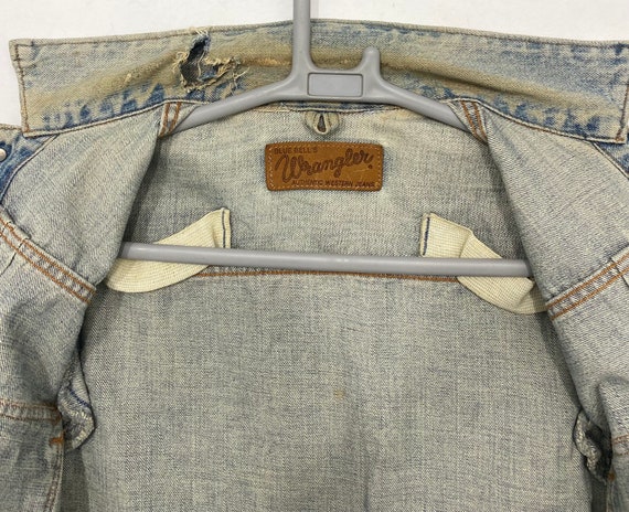 Vintage Type2  Wrangler denim trucker jacket slee… - image 6