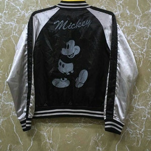 Mickey Mouse Sukajan yokosuka embroidery Japanese souvenir jacket M size black colour