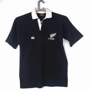 Vtg 90' CANTERBURY NUEVA ZELANDA Kiwi Rugby Lomu Jersey All Blacks Polo Camiseta Suéter Manga Larga Ropa Ropa para hombre Sudaderas con y sin capucha Sudaderas 