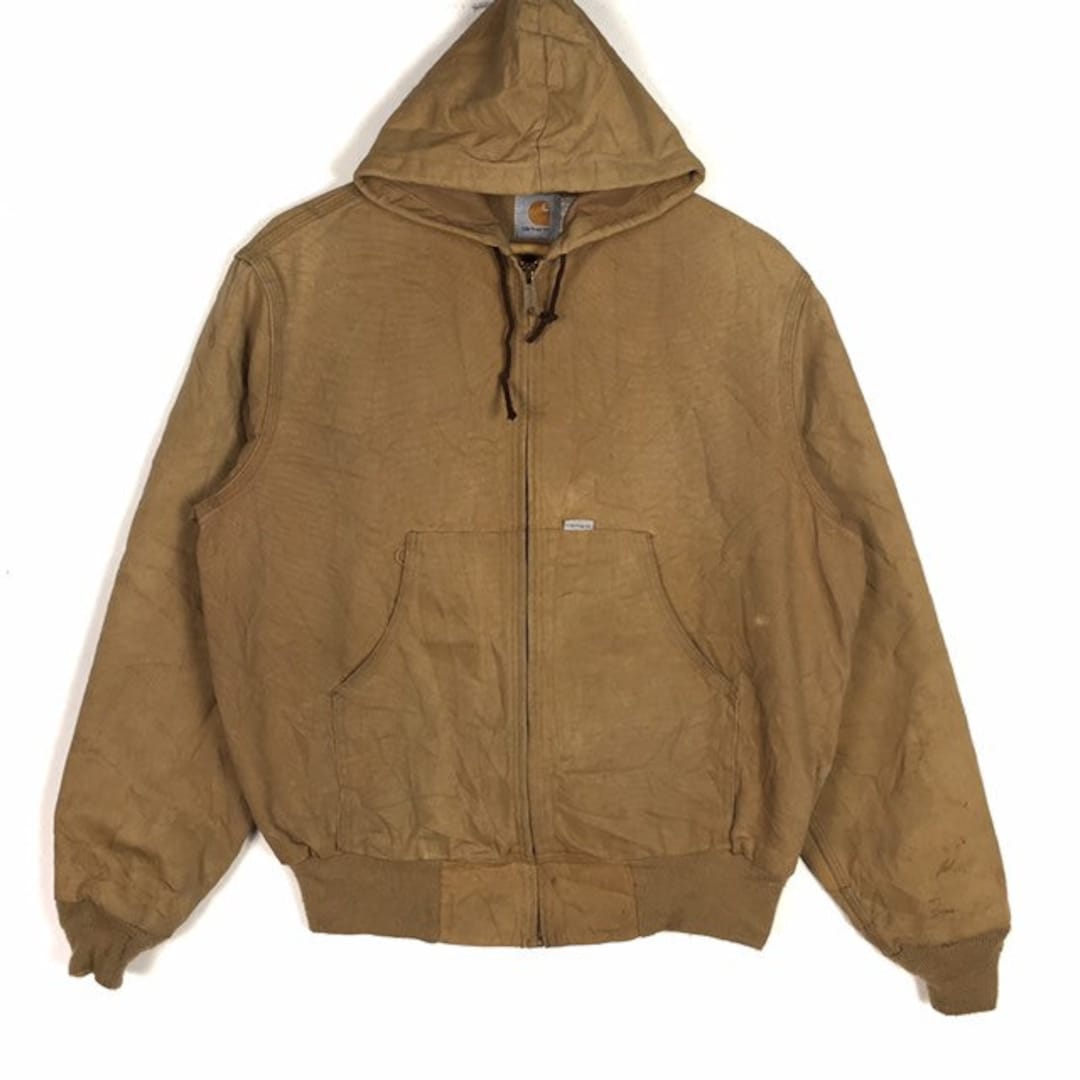 Vintage Carhartt Canvas Hoodie Jacket M Size USA Made Etsy Canada