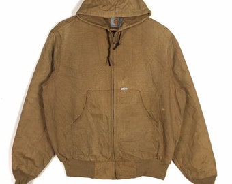Vintage Carhartt Canvas Hoodie jacket M Size USA made