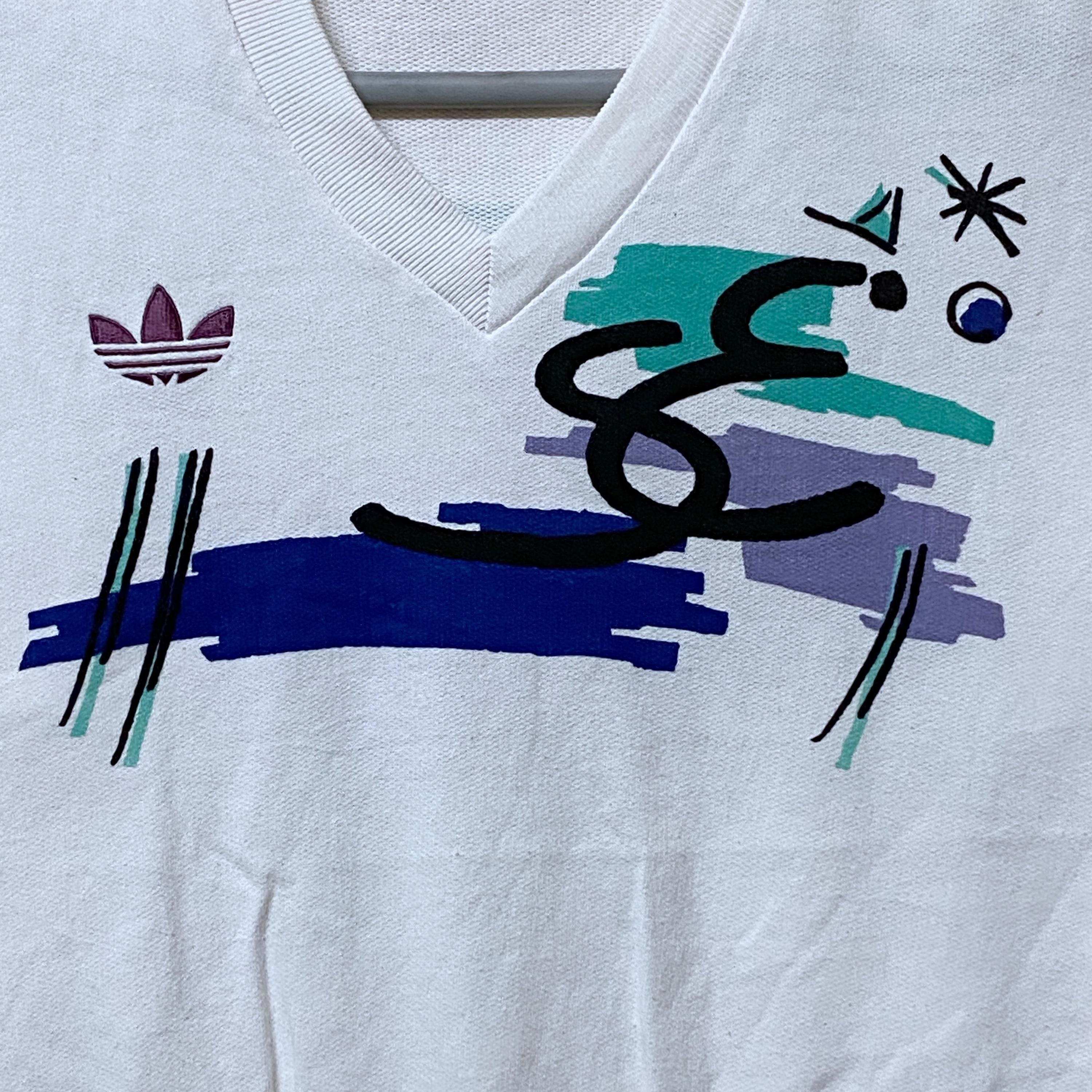 Vintage Adidas Stefan Edberg Tennis Player Casual Tennis