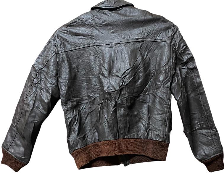 Vintage 60s Orchard M/C Inc Pilot Type A2 Air Force Bomber Leather