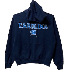 Vintage University Of North Carolina Tar Heels Champion hoodie blue colour medium size