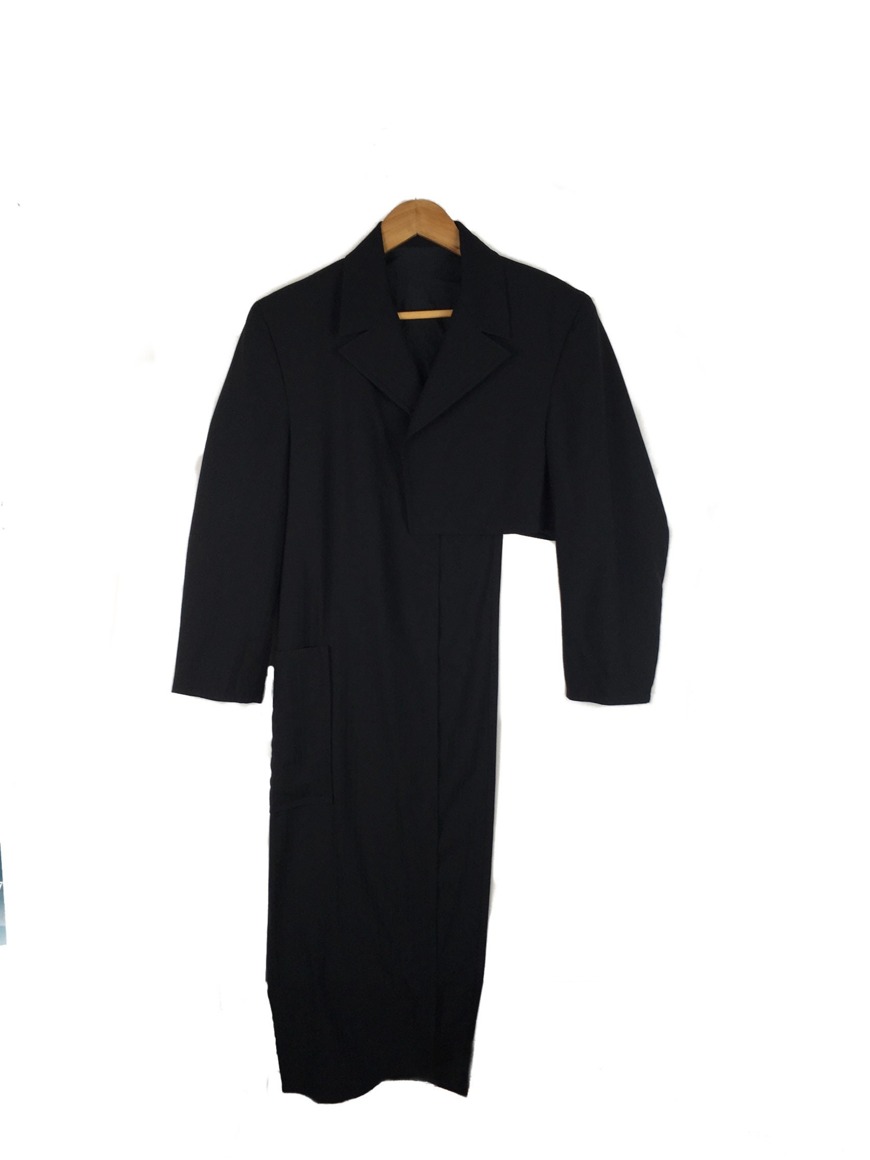 Rare Vintage Y's Yohji Yamamoto Asymmetrical Long Jacket