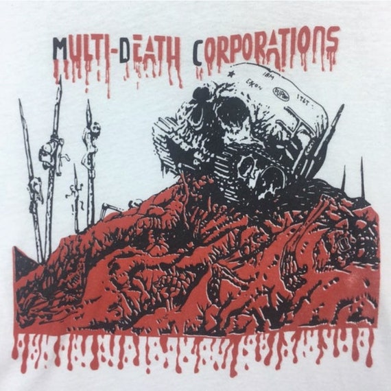 Vintage MDC 1983 Multi Death Corporation Promo T Shirt Punk Rock