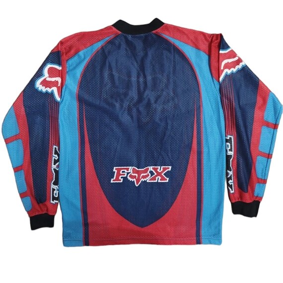 Vintage 90s Fox Racing Shirt Team Motocross Moto-x Race Jersey