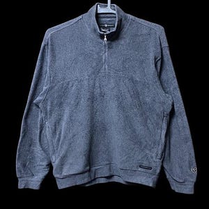 Nike Golf Tiger Woods Thermal Fit Fleece Half zipper sweatshirt medium size grey colour