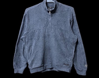 Nike Golf Tiger Woods Thermal Fit Fleece Half zipper sweatshirt medium size grey colour