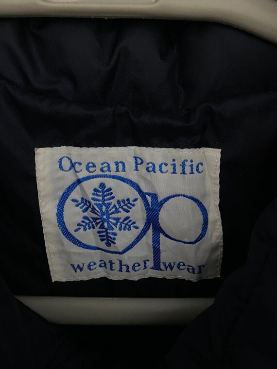 Vintage OP Ocean Pacific Weather Wear Corduroy Puffer Goose
