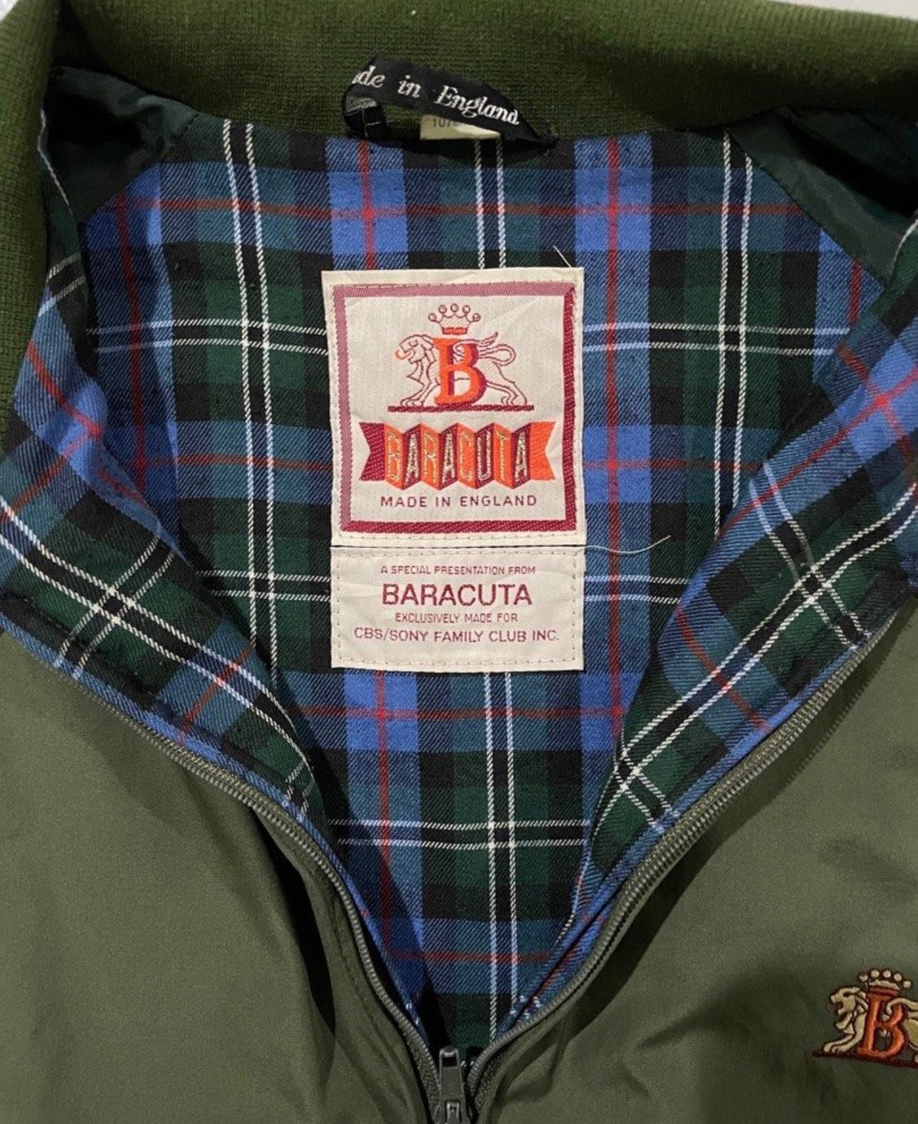 Vintage Limited Edition 80s G9 Baracuta Harrington Jacket Made in