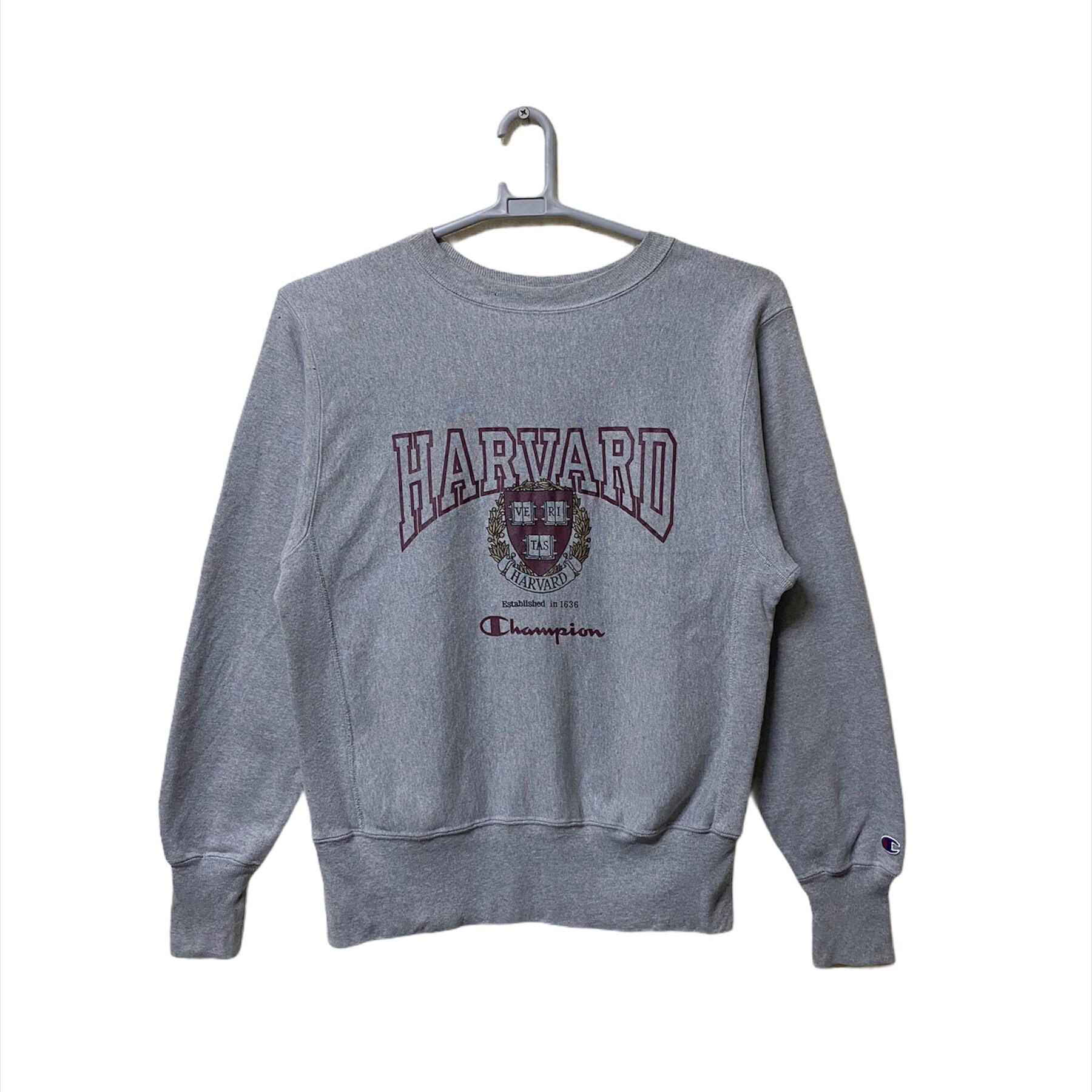 Vintage 90s Harvard University Champion Reverse Weave Logo