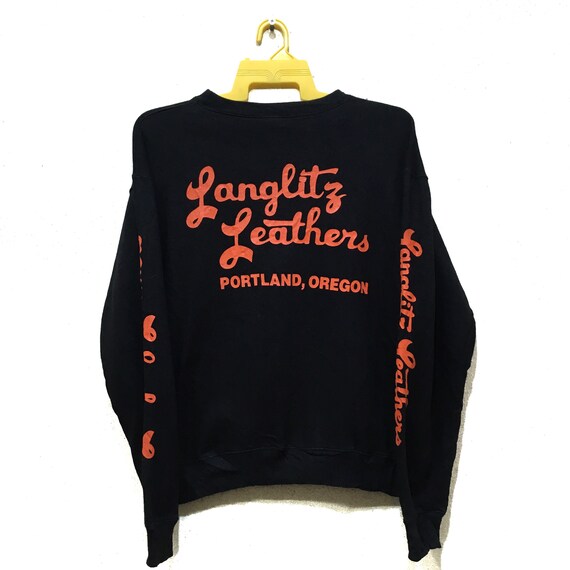 Vintage Langlitz Leathers Sweatshirt Shirt M Size / Buco 