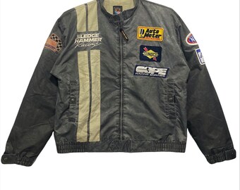 Vintage Yellow Corn Motor Sports Equipment Bomber Stone Wash Colour Jacket  - Etsy