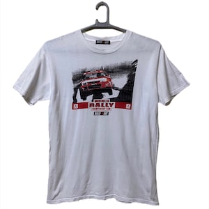 Vintage RALLY ART Team Mitsubishi Evo Worlds Rally Championship Team Performance Racing Part car shirt