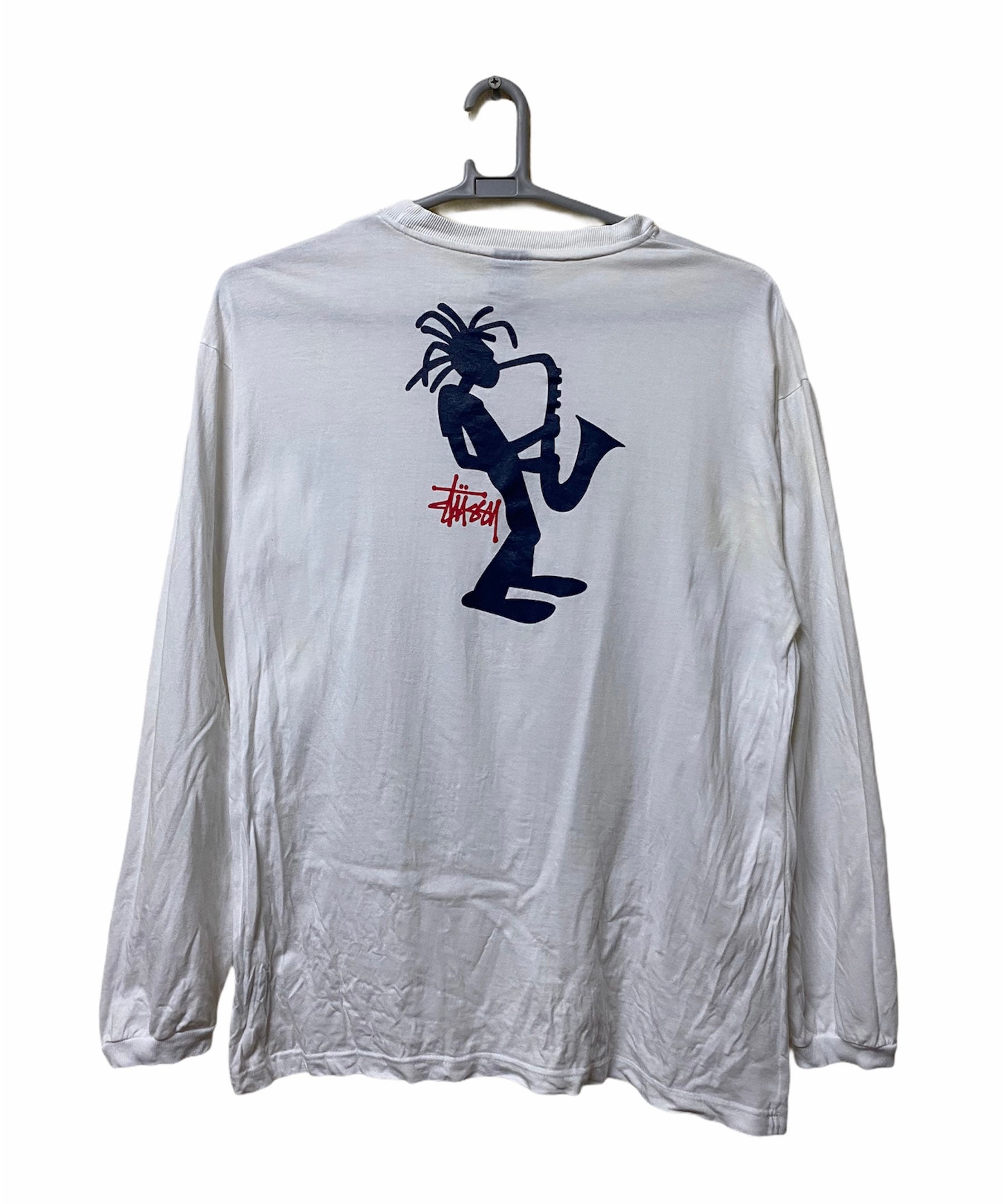 Vintage Stussy Tshirt XL Size White Colour Long Sleeve - Etsy Vintage Stussy Tshirt XL Size White Colour Long Sleeve - Etsy