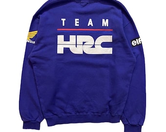 Vintage HRC Honda Gold wing Racing Team big logo sweatshirts M size