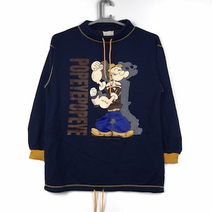 Vintage Rare Popeye the sailorman Cartoon by King Features Syndicate inc Sweatshirt L size