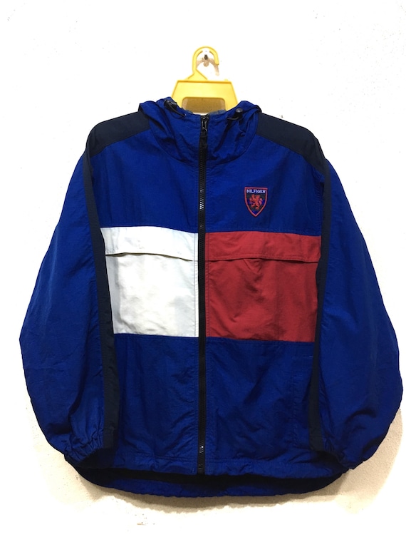 90s Tommy Hilfiger Jacket Winbreaker Jacket L Size