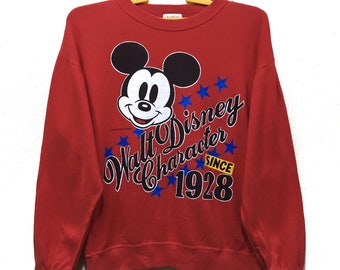 Vintage mickey Mouse crewneck big logo sweatshirt jumper jacket