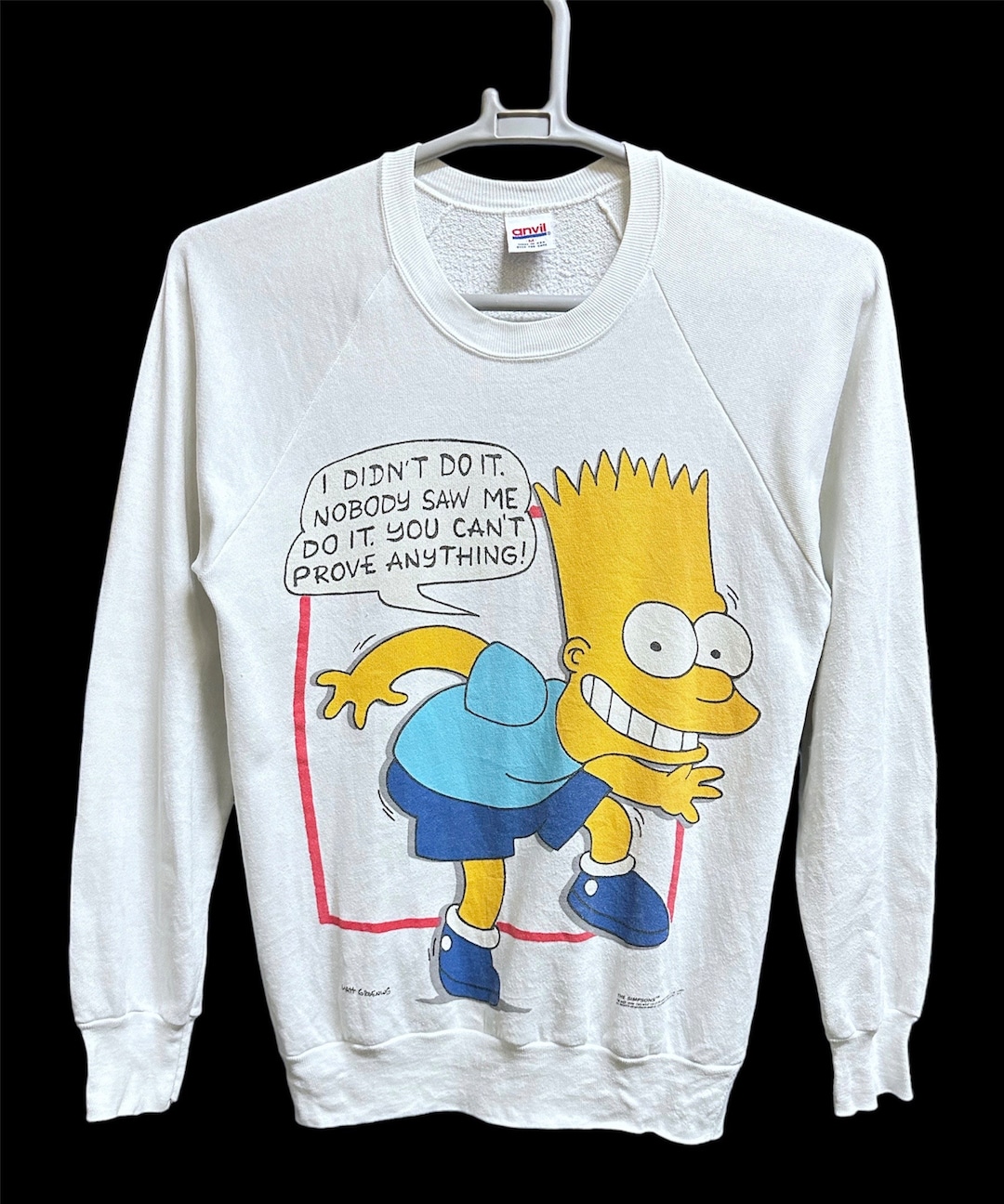 Vintage 80s the Simpsons Sweater Matt Groening Big Logo