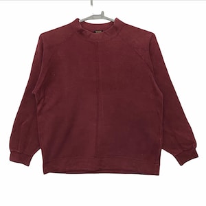 Vintage Marithe Francois Girbaud plain sweatshirts red colour medium size