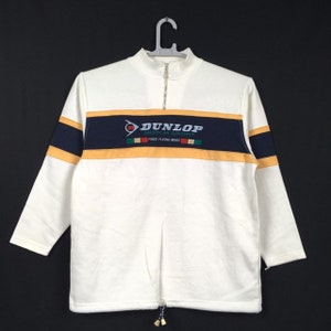 Vintage Dunlop Motosport  Embroidery Sweatshirt L size