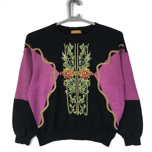 Vintage LANCEL Paris sweatshirt jumper pullover crewneck spell out jumper sweatshirt M size