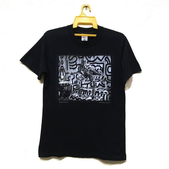 Vintage 1986 Keith Haring Pop Art Punk T-shirt 90s Medium