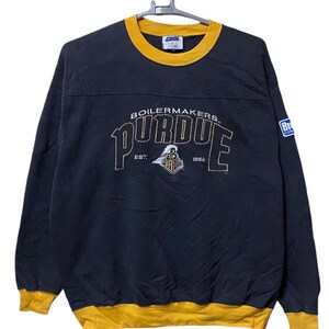 Vintage Purdue Boilermaker Fußball Universität Sweatshirt Große Größe