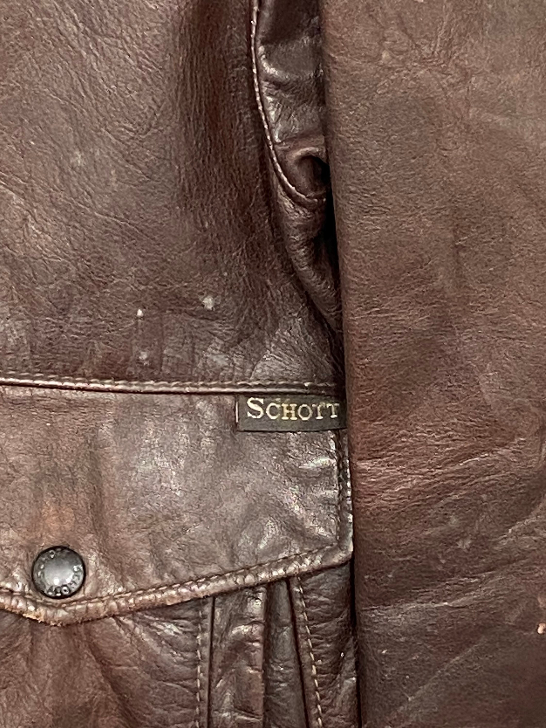 Vintage 60s/70s Schott A2 Bomber Leather Punk Motocycle Vintage 60s/70s Schott A2 Bomber Leather Punk Motocycle