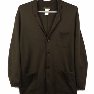Rare vintage Authentic Y&#39;s men Yohji Yamamoto blazer coat jacket men Japan brand dark green colour size 3