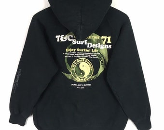 Vintage 80s T&C Hawaii Surf Big Logo Pullover Sweatshirt Crewneck 