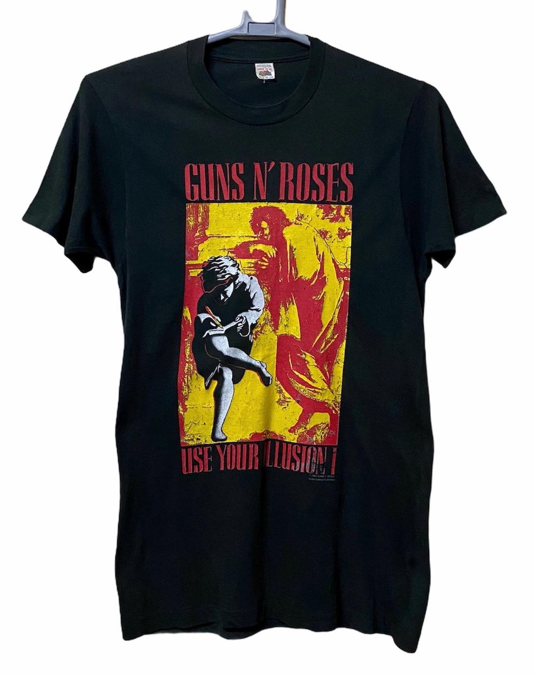 Vintage 1991 Gun N Roses Rock T Shirt Used Your Illusion Tour