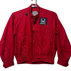 Vintage Honda motor sport Grand Prix Racing Team Jacket / HKS racing / Medium size / Red colour