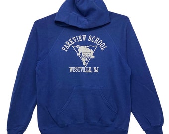 Vintage 80s Parkview School Westville New Jersey Hoodie M size