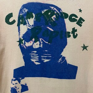 Vintage Cambridge Rapist punk t shirt, anarchy chaos seditionaries sex pistols Vivienne Westwood shirt image 2