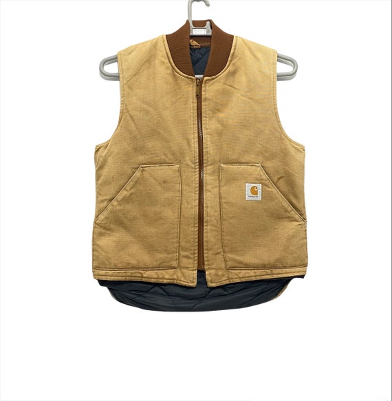 Vintage 80s Carhartt Worker vest Veste sans manches taille M - Etsy France