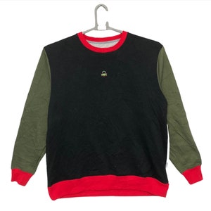 Vintage 90s United Colour Of Benetton colour block crewneck sweatshirt italy medium size