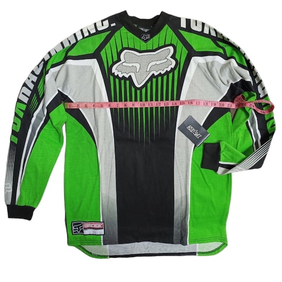 Vintage 90s Fox Racing shirt Team Motocross moto-… - image 1