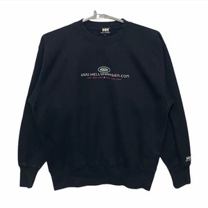 Vintage 90s Helly Hansen sweatshirt Large size blue colour