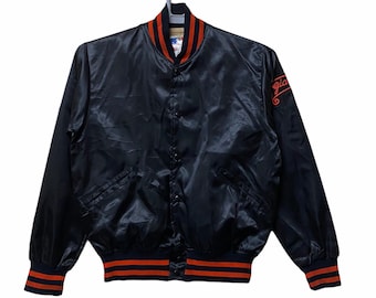 Chaqueta universitaria vintage de satén de los Gigantes de San Francisco de los años 60, de las Grandes Ligas de Béisbol, talla pequeña