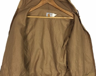 Vintage Carhartt Canvas Hoodie Jacket M Size USA Made - Etsy