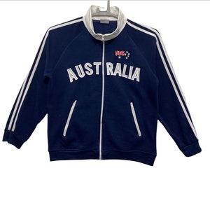 Vintage Australia zipper sweatshirt Medium  size Blue colour